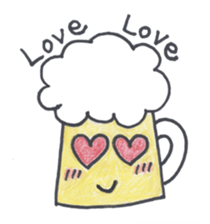 A day of the  favorite kurumi of beer sticker #2482206
