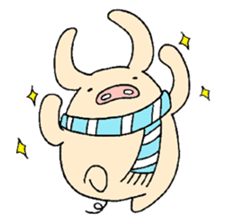 The E-ko's pig "Bu-chan". sticker #2483288