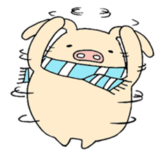 The E-ko's pig "Bu-chan". sticker #2483289