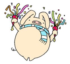 The E-ko's pig "Bu-chan". sticker #2483291