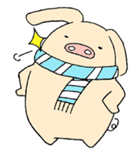 The E-ko's pig "Bu-chan". sticker #2483294