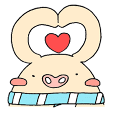 The E-ko's pig "Bu-chan". sticker #2483295