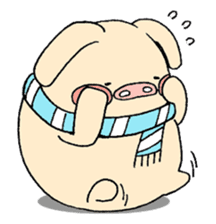 The E-ko's pig "Bu-chan". sticker #2483297