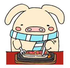 The E-ko's pig "Bu-chan". sticker #2483303