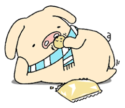 The E-ko's pig "Bu-chan". sticker #2483304