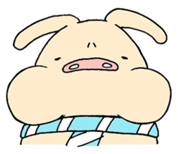 The E-ko's pig "Bu-chan". sticker #2483316
