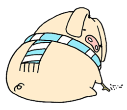 The E-ko's pig "Bu-chan". sticker #2483318