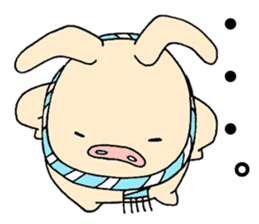 The E-ko's pig "Bu-chan". sticker #2483320