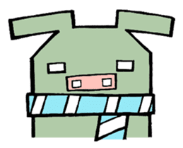The E-ko's pig "Bu-chan". sticker #2483323