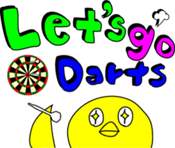 Drawing darts stickers robin chick sticker #2484526