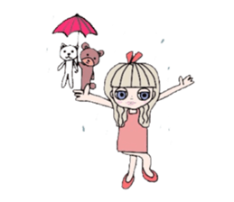 She and sometimes bear and cat sticker #2485449