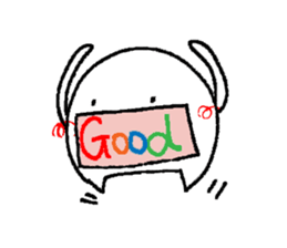 white living thing sticker #2486128