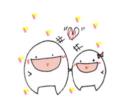 white living thing sticker #2486163