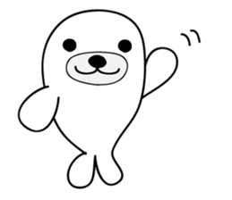 white seal Kamora sticker #2487861