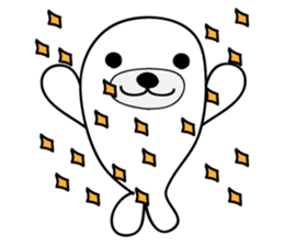 white seal Kamora sticker #2487862