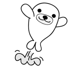 white seal Kamora sticker #2487866