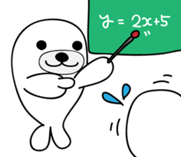 white seal Kamora sticker #2487869