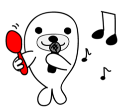 white seal Kamora sticker #2487870