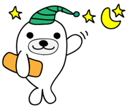 white seal Kamora sticker #2487871