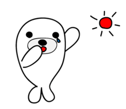 white seal Kamora sticker #2487872