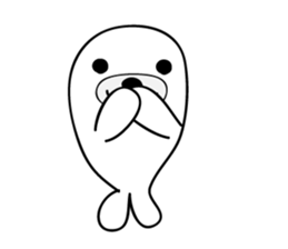 white seal Kamora sticker #2487874