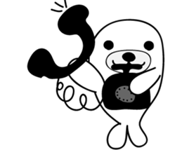 white seal Kamora sticker #2487876