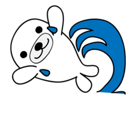 white seal Kamora sticker #2487878