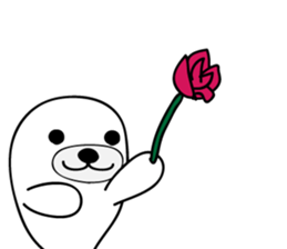 white seal Kamora sticker #2487879