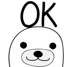 white seal Kamora sticker #2487883