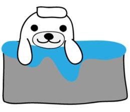 white seal Kamora sticker #2487886