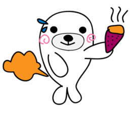 white seal Kamora sticker #2487888