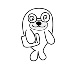 white seal Kamora sticker #2487890