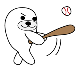 white seal Kamora sticker #2487894