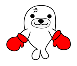 white seal Kamora sticker #2487895
