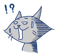 Yellow cat! He is punch! sticker #2488188