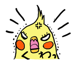 Cute cockatiels sticker #2488222