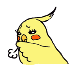 Cute cockatiels sticker #2488232