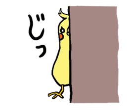 Cute cockatiels sticker #2488243