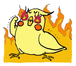 Cute cockatiels sticker #2488246