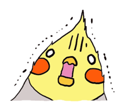 Cute cockatiels sticker #2488256