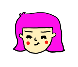 Hair Color Girl sticker #2488311