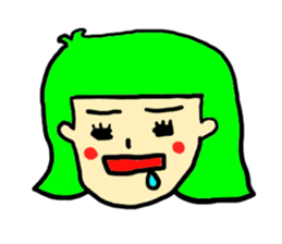 Hair Color Girl sticker #2488316