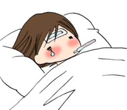 "Eri & Yu"s illness Day sticker #2488347