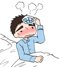 "Eri & Yu"s illness Day sticker #2488366