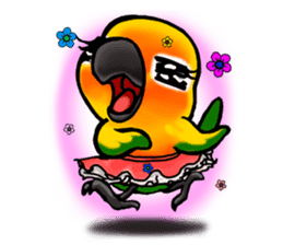 The parrot's name is Gabi & his friends2 sticker #2488728