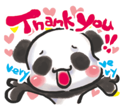 The soliloquy of a panda for English sticker #2489101