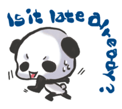 The soliloquy of a panda for English sticker #2489106