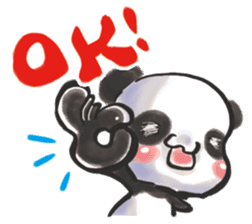 The soliloquy of a panda for English sticker #2489109
