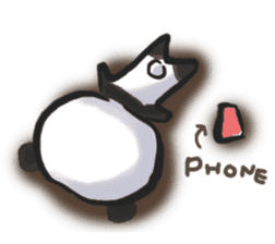 The soliloquy of a panda for English sticker #2489117
