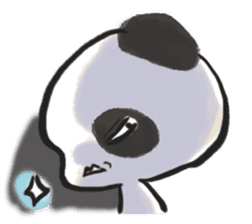 The soliloquy of a panda for English sticker #2489118